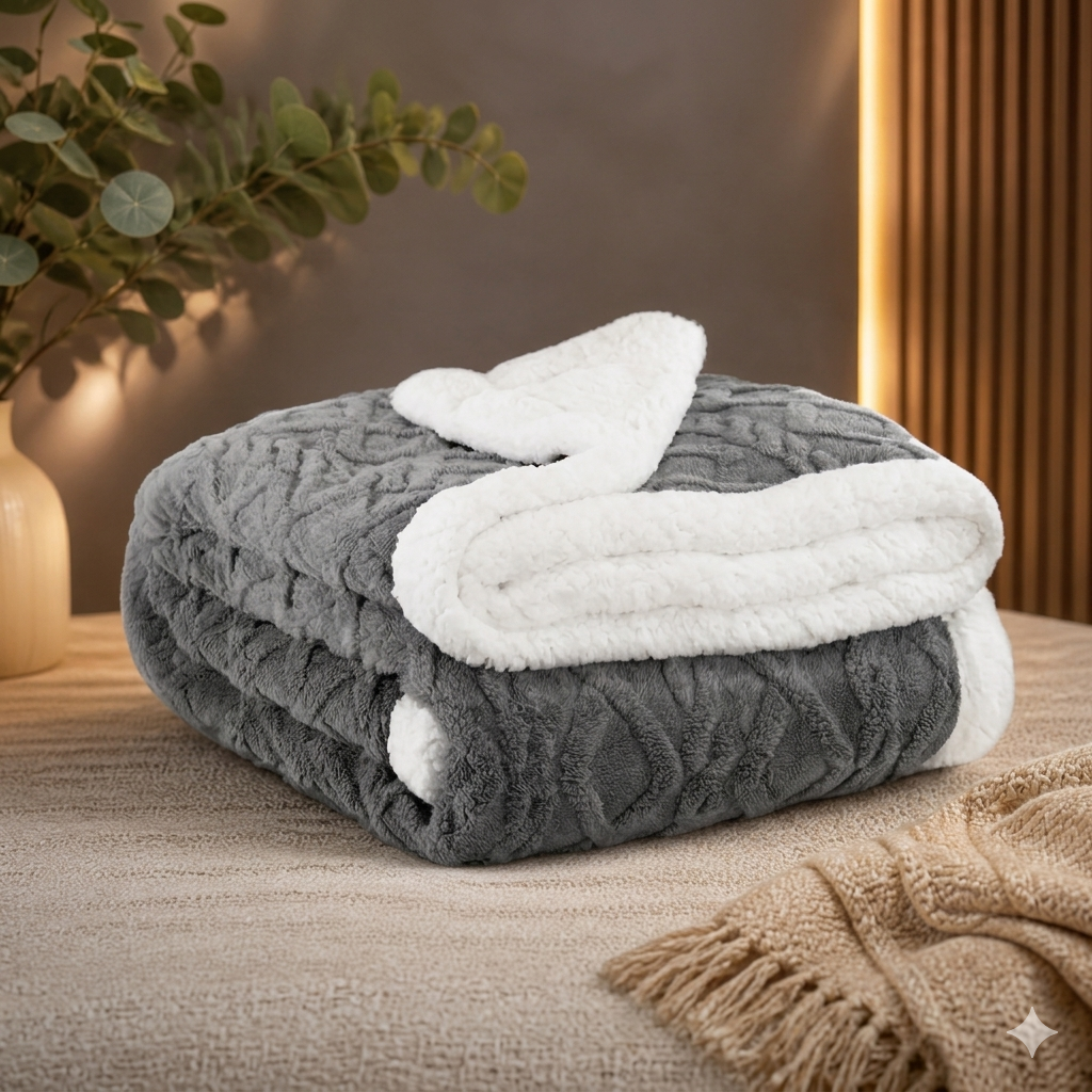 Manta Sherpa Extra Grande – Calor y Comodidad Todo el Año
