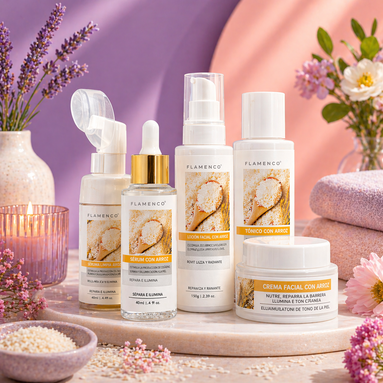 KIT FACIAL DE ARROZ PIEL RADIANTE DESDE LOS PRIMEROS DÍAS🌾✨