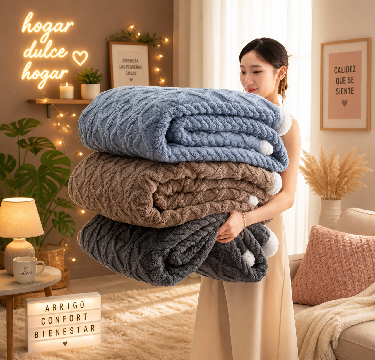 Manta Sherpa Extra Grande – Calor y Comodidad Todo el Año