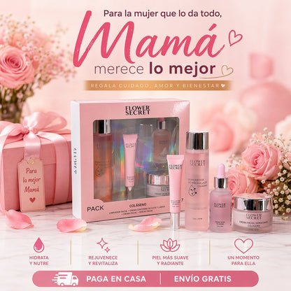 SET DE CUIDADO FACIAL CON COLÁGENO ✨4 PIEZAS